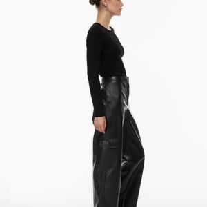 Aritzia leather cargo pant